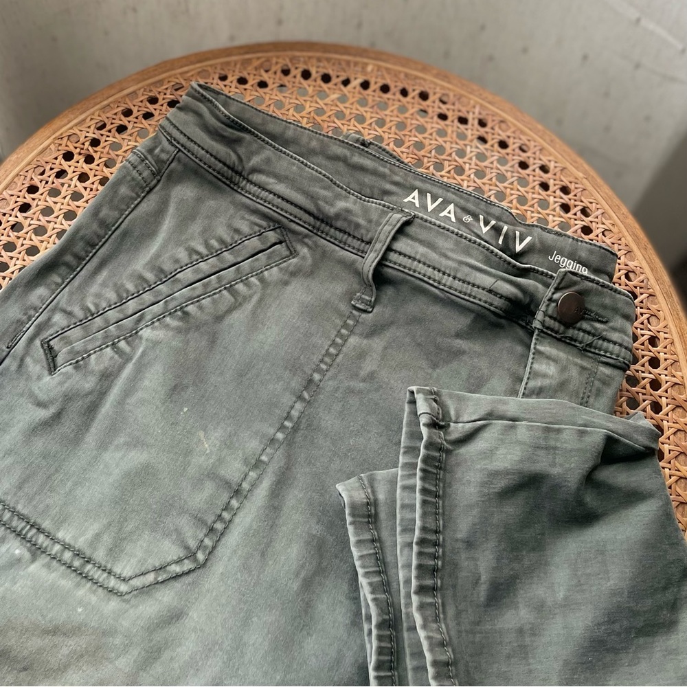 Olive Green Ava & Vic Jegging